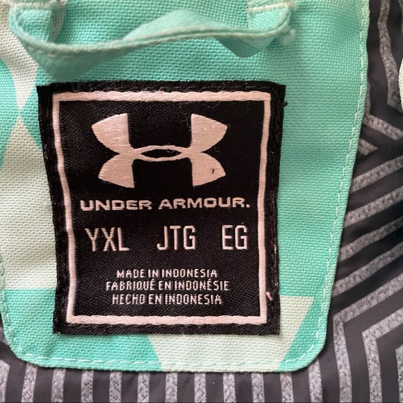Under Armour YXL, Coldgear, Infrared, Powerline, Winter Jacket. Mint Green. - Picture 5 of 14